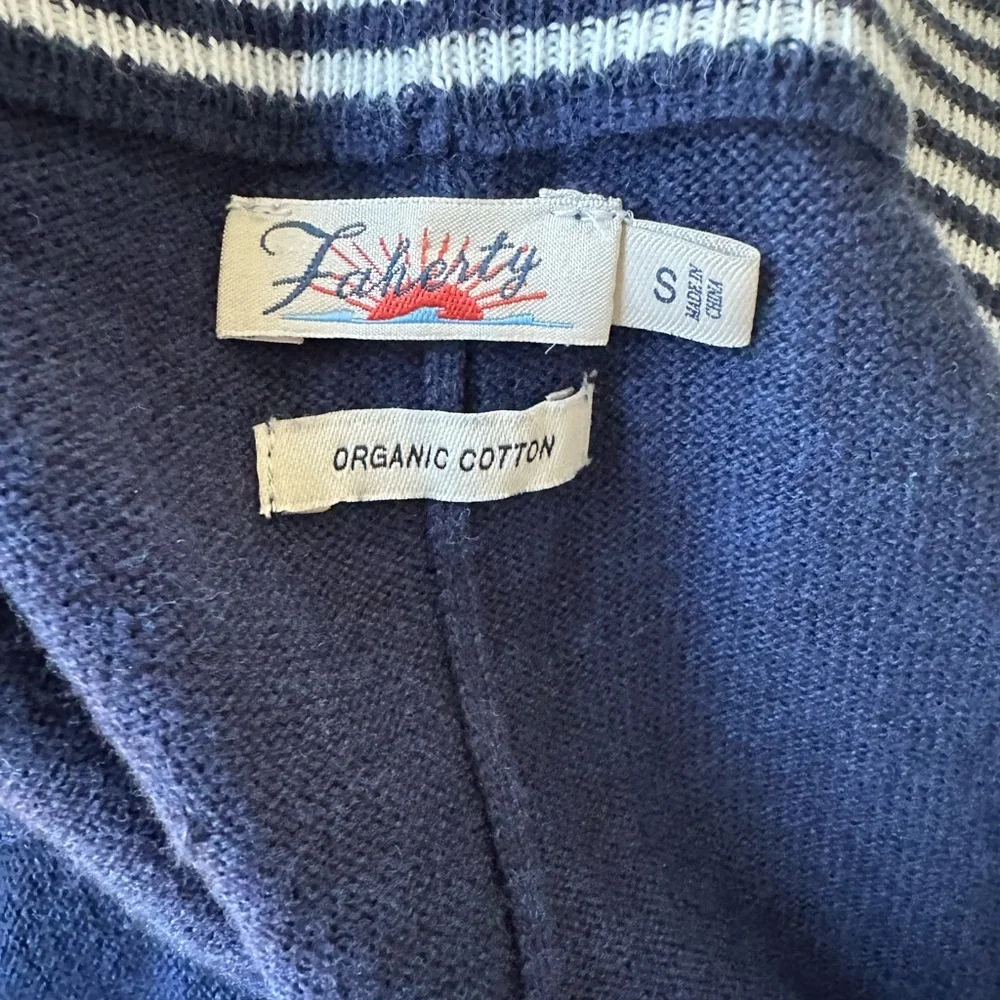 Faherty‎ Side Stripe Cotton Cashmere Blend Jogger Sweatpants, size XS